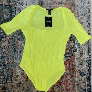 Neon Yellow Bodysuit